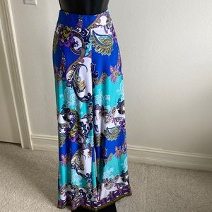 🚨BRAND NEW🚨 Notations Elastic Waistband Paisley Print Wide-Leg Pants